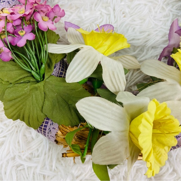 UNBRANDED tan wicker rattan flower floral small retro wreath - Picture 8 of 8